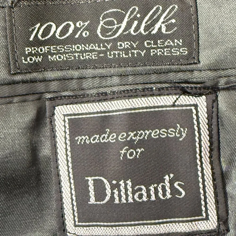 Christian Dior Monsieur Blazer Jacket Men's 100% Silk, Fully Lined Gray/Black